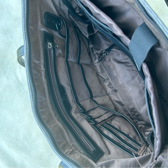 New Relayer grey tote bag briefcase laptop bag with cell phone charger - Picture 3 of 9